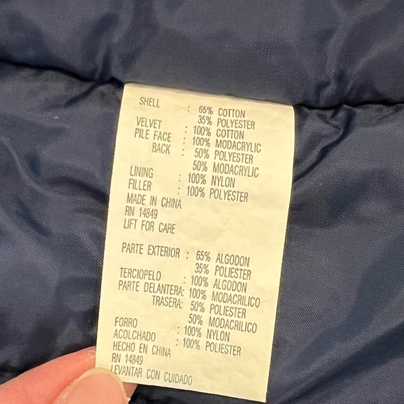 Vintage Girls Big Chill Blue Puffer Jacket - size 10 - Picture 8 of 8